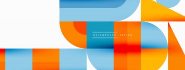 Minimum geometrik soyut arkaplan. Çember kare ve üçgen tasarım. Duvar kağıdı, afiş, arkaplan veya iniş için moda tekno iş şablonu