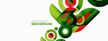 Duvar kağıdı, afiş, arkaplan için halkalar ve daireler geometrik soyut arkaplan