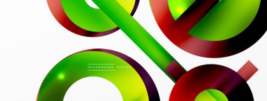 Minimum geometrik soyut arkaplan. Çember, çizgi ve yuvarlak şekiller tasarımı. Duvar kağıdı, afiş, arkaplan veya iniş için moda tekno iş şablonu