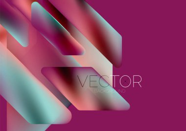 Tech minimal geometric wallpaper. Creative abstract background. Vector illustration for wallpaper banner background or landing page