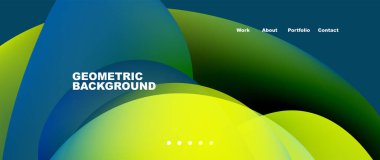 Akışkan şekiller vektör soyut arkaplanı