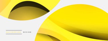 Yaratıcı geometrik duvar kağıdı. Asgari soyut arkaplan. Duvar kağıdı arkaplanı veya iniş sayfası için daire ve dalga kompozisyon vektör çizimi