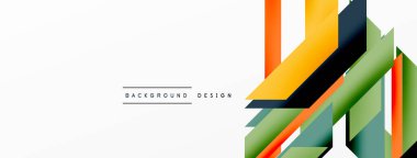 Minimum geometrik soyut arkaplan. Dinamik 3D çizgi kompozisyonu. Duvar kağıdı, afiş, arkaplan veya iniş için moda tekno iş şablonu