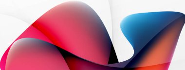 Abstract background. Fluid gradient color wave template for wallpaper, banner, background or landing