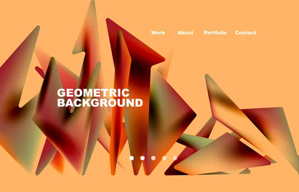 Shards Shape Composition Abstract Background Web Page Website Mobile App — Image vectorielle