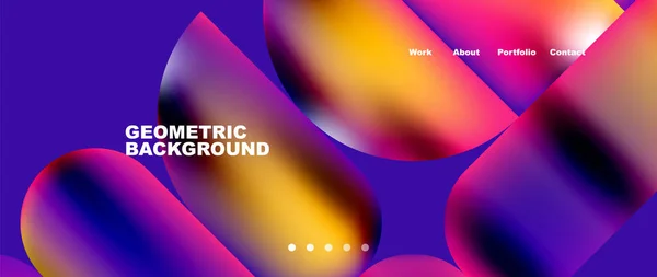 Minimal Geometric Abstract Background Vector Illustration Wallpaper Banner Background Landing — Διανυσματικό Αρχείο