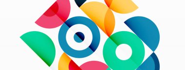 Temiz bir çember arka planı. Duvar kağıdı, pankart, arkaplan veya iniş için renkli şablon