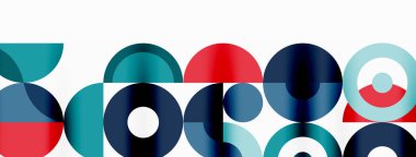 Temiz bir çember arka planı. Duvar kağıdı, pankart, arkaplan veya iniş için renkli şablon