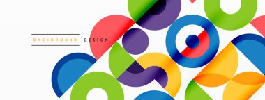 Temiz bir çember arka planı. Duvar kağıdı, pankart, arkaplan veya iniş için renkli şablon