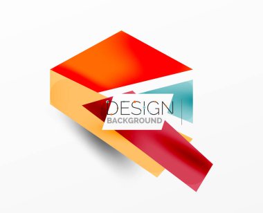 Arka plan soyut örtüşen şekiller. Duvar kağıdı afişi veya iniş sayfası için en düşük bileşim vektör ilüstrasyonuName