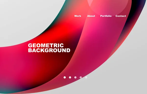 Abstract Liquid Background Your Landing Page Design Web Page Website — Vetor de Stock