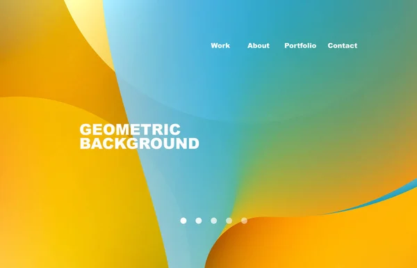 Abstract Liquid Background Your Landing Page Design Web Page Website — Stock vektor