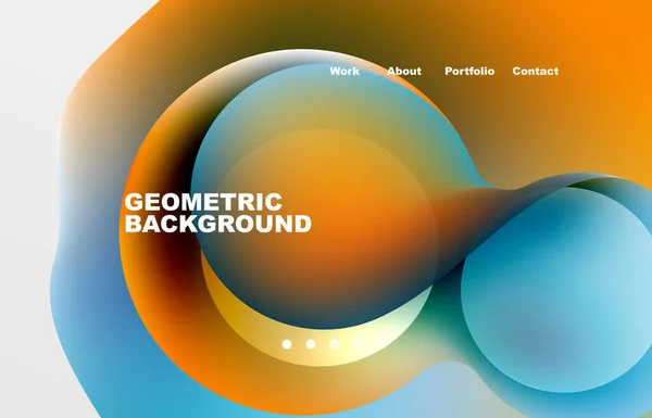 Abstract Liquid Background Your Landing Page Design Web Page Website —  Vetores de Stock