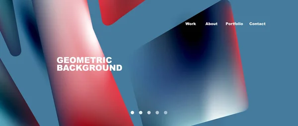 Abstract Geometric Landing Page Creative Background Wallpaper Banner Background Web — 스톡 벡터