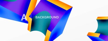 Soyut arkaplan - 3 boyutlu soyut şekil. Yapay zeka teknolojisi, engelleme zinciri, iletişim için duvar kağıdı, 5G, bilim, iş