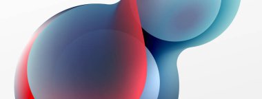Fluid abstract background. Liquid color gradients composition. Round shapes and circle flowing design for wallpaper, banner, background or landing