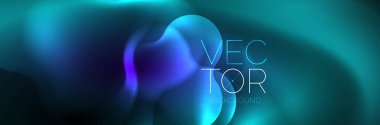 Magic neon glowing lights abstract background wallpaper design, vector illustration