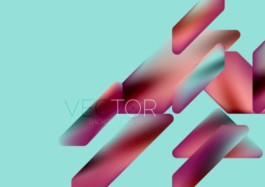 Fluid color dynamic geometric shapes abstract background. Vector illustration for wallpaper banner background or landing page