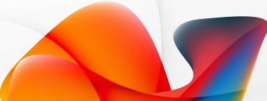 Abstract background. Fluid gradient color wave template for wallpaper, banner, background or landing