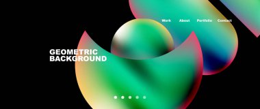 Minimal geometric abstract background, vector illustration for wallpaper banner background or landing page