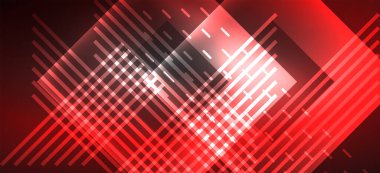 Arka plan duvar kağıtları, parlak çizgiler ve geometrik şekiller. Yapay Zeka teknolojisi, engelleme zinciri, iletişim, 5G, bilim, iş ve teknoloji konsepti için koyu duvar kağıdı