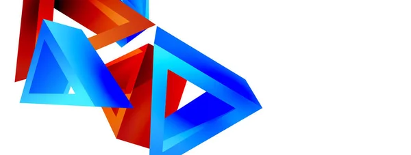 Trojúhelník Abstraktní Pozadí Základní Tvar Technologie Nebo Obchodní Koncept Složení — Stockový vektor