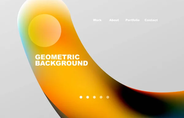 Abstract Liquid Background Your Landing Page Design Web Page Website — Stok Vektör