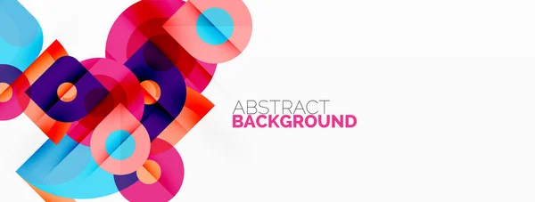 Colorful Geometric Pattern Minimal Abstract Background Wallpaper Banner Presentation — Image vectorielle