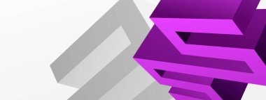 3d line geometric creative abstract background. Trendy techno business template for wallpaper, banner, background or landing