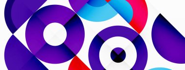 Renkli çember soyut arkaplan. Duvar kağıdı, afiş, sunum, arkaplan şablonu