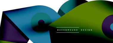 Minimum geometrik duvar kağıdı. Yaratıcı soyut arka plan. Duvar kağıdı arkaplanı ya da iniş sayfası için basit çizgiler ve daire kompozisyon vektör illüstrasyonu