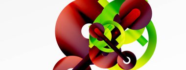 Minimum geometrik soyut arkaplan. Çember, çizgi ve yuvarlak şekiller tasarımı. Duvar kağıdı, afiş, arkaplan veya iniş için moda tekno iş şablonu