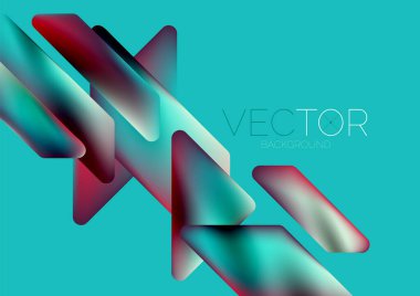 Tech minimal geometric wallpaper. Creative abstract background. Vector illustration for wallpaper banner background or landing page
