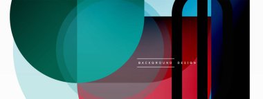 Yaratıcı geometrik duvar kağıdı. Asgari çember üçgen ve kare çizgi soyut arkaplan. Duvar kağıdı afişi veya iniş sayfası için vektör illüstrasyonu