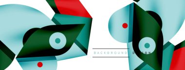 Yaratıcı parlak geometrik duvar kağıdı. Asgari soyut arkaplan. Daire çizgileri, duvar kağıdı arkaplanı veya iniş sayfası için kompozisyon vektör ilüstrasyonunu şekillendirir