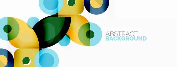 Colorful Geometric Pattern Minimal Abstract Background Wallpaper Banner Presentation — ストックベクタ