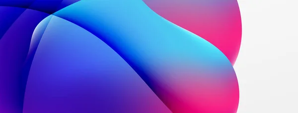 Fluid Color Abstract Background Liquid Gradients Wave Pattern Trendy Techno — Vector de stock