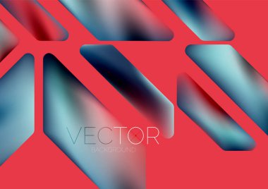 Fluid color dynamic geometric shapes abstract background. Vector illustration for wallpaper banner background or landing page