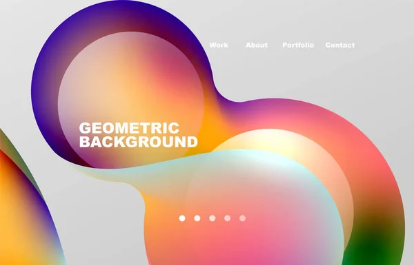 Abstract Liquid Background Your Landing Page Design Web Page Website – stockvektor