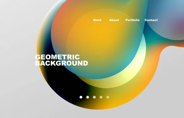 Abstract Liquid Background Your Landing Page Design Web Page Website — Archivo Imágenes Vectoriales