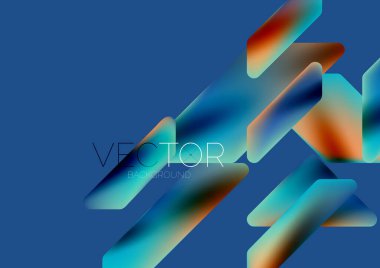 Fluid color dynamic geometric shapes abstract background. Vector illustration for wallpaper banner background or landing page