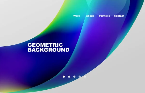 Abstract Liquid Background Your Landing Page Design Web Page Website — 图库矢量图片