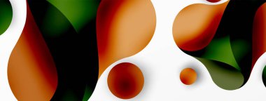 Geometrik yuvarlak şekiller ve soyut çemberler. Yapay zeka teknolojisi, engelleme zinciri, iletişim için duvar kağıdı, 5G, bilim, iş