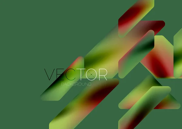 Fluid Color Dynamic Geometric Shapes Abstract Background Vector Illustration Wallpaper — Stock Vector