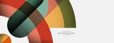 Moda şekilleri, renk minimal tasarım bileşimi, duvar kağıdı afişi veya iniş sayfası için çizgiler ve gölgeler