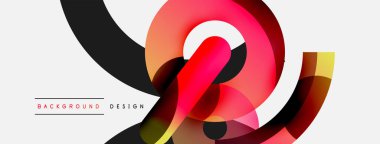 Soyut arkaplanı çember içine al. Duvar kağıdı afişi arkaplan kartı veya iniş sayfası için vektör illüstrasyonu