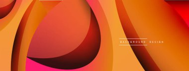 Yaratıcı geometrik duvar kağıdı. Asgari soyut arkaplan. Duvar kağıdı arkaplanı veya iniş sayfası için daire ve dalga kompozisyon vektör çizimi