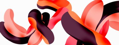 Yaratıcı geometrik duvar kağıdı. Sıçrama şekilleri kompozisyon arkaplanı. Duvar kağıdı, afiş, arkaplan veya iniş için tekno iş şablonu