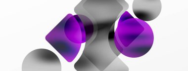 Saydam efektler geometrik soyut arkaplan. Minimalist duvar kağıdı, afiş, arkaplan veya iniş