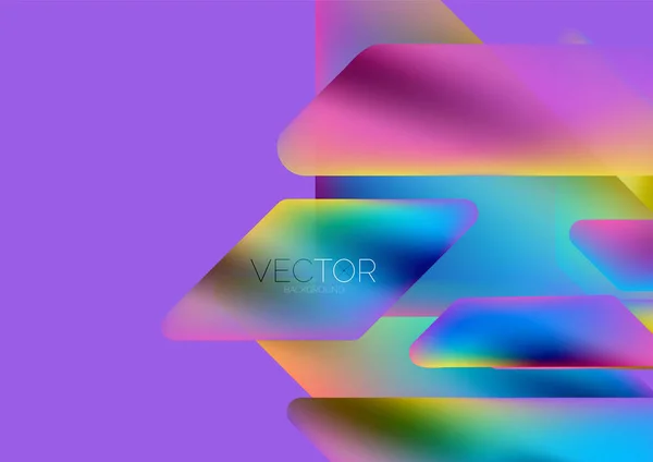 Tech Minimal Geometric Wallpaper Creative Abstract Background Vector Illustration Wallpaper — Vettoriale Stock